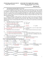 ĐỀ THI THỬ TỐT NGHIỆP THPT - Mã đề thi :622 docx