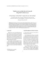 Báo cáo nghiên cứu khoa học: 