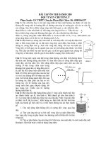 BÀI TẬP ÔN THI DÀNH CHO ĐỘI TUYỂN CHUYÊN LÝ docx