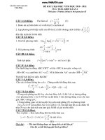 Đề thi thử môn toán khối A năm 2011 - đề số 8 docx