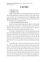 Tiểu luận Hóa trị liệu VACXIN