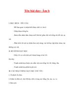 Giáo án lớp 1 môn Tiếng Việt :Tên bài dạy: Âm b ppsx