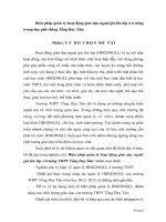 skkn Biện pháp quản lý hoạt động giáo dục ngoài giờ lên lớp ở trường trung học phổ thông Tống Duy Tân