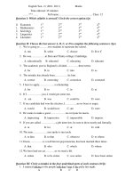 English Test- 2 ( 2010- 2011) pdf