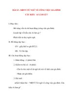 Giáo án lớp 2 môn Luyện Từ Và Câu: BÀI 13 : MRVT-TỪ NGỮ VỀ CÔNG VIỆC GIA ĐÌNH CÂU KIỂU AI LÀM GÌ ppt