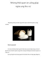 Những thói quen ăn uống giúp ngừa ung thư vú pdf