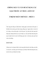 CHỐNG MÁY VÀ VẤN ĐỀ SỬ DỤNG CÁC LỌAI THUỐC AN THẦN , GIÃN CƠ potx