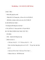 Giáo án lớp 1 môn Toán: Tên Bài Dạy : CÁC SỐ CÓ 2 CHỮ SỐ (tiết 2) ppsx