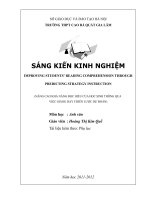 skkn nâng cao khả năng đọc hiểu của học sinh thông qua việc giảng dạy chiến lược dự đoán