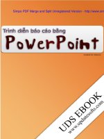 TRÌNH DIỄN BÁO CÁO BẰNG POWER POINT - TRẦN THANH PHONG - 1 doc
