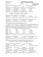 THE STARTING ENGLISH TEST - Mã đề thi 136 ppsx