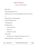 Giáo án âm nhạc lớp 1: HỌC HÁT: BÀI QUẢ pps