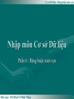 Nhập môn Cơ sở Dữ liệu - Phần 6 ppt