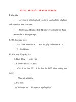 Giáo án lớp 2 môn Luyện Từ Và Câu: BÀI 33 : TỪ NGỮ CHỈ NGHỀ NGHIỆP ppt