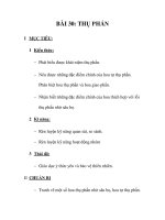 GIÁO ÁN SINH 6_BÀI 30: THỤ PHẤN pps