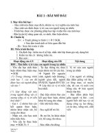 GIÁO ÁN SINH 7_BÀI 1 : BÀI MỞ ĐẦU doc