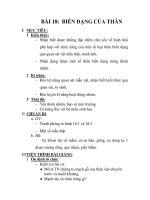 GIÁO ÁN SINH 6_BÀI 18: BIẾN DẠNG CỦA THÂN ppsx