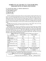 Báo cáo nghiên cứu khoa học: 