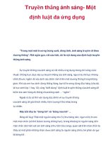 Truyền thẳng ánh sáng- Một định luật đa ứng dụng ppsx