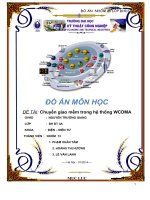 Đồ Án Tốt Nghiệp - Chuyển Giao Mềm Trong Hệ Thống WCDMA