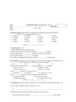 THPT 15 -MINUTE TEST 1 pot