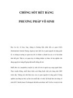 CHỐNG SỐT RÉT BẰNG PHƯƠNG PHÁP VÔ SINH doc