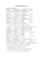 Bài tập ôn thi anh văn docx