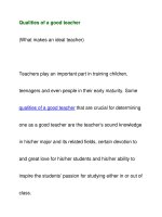 Qualities of a good teacher docx