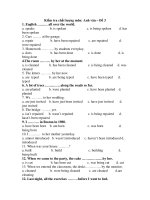 Kiểm tra chất lượng môn: Anh văn – Đề 3 pdf