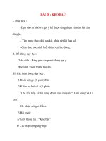 Giáo án lớp 2 môn Kể Chuyện: BÀI 28 : KHO BÁU ppt