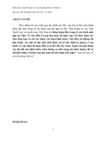 Tiểu luận: Ung thư máu và các liệu pháp điều trị