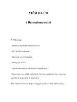 VIÊM DA CƠ ( Dermatomyosite) ppt