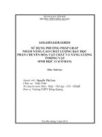 sử dụng phương pháp grap nhằm nâng cao chất lượng dạy học phần chuyển hóa vật chất và năng lượng ở động vật (sinh học 11 cơ bản)