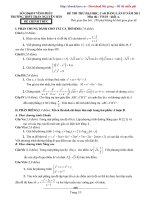 Đề thi thử đại học môn toán khối A - 2 pptx