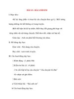 Giáo án lớp 2 môn Kể Chuyện: BÀI 15 : HAI ANH EM ppsx