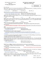 ĐỀ THI TRẮC NGHIỆM 1TIẾT MÔN VẬT LÍ 12NC KÌ II Mã đề thi 486 docx