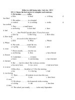 Kiểm tra chất lượng môn: Anh văn – Đề 3 pps