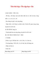 Giáo án âm nhạc lớp 1: Tên bài dạy: Ôn tập học vần pdf