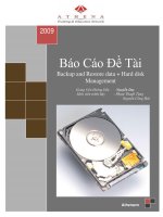 Báo Cáo Đề Tài: Backup and Restore data + Hard disk Management docx