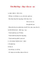 Giáo án lớp 1 môn Tiếng Việt :Tên Bài Dạy : Học vần eo - ao pdf