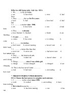 Kiểm tra chất lượng môn: Anh văn – Đề 6 ppsx