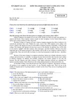 ĐỀ KHẢO SÁT CHẤT LƯỢNG ĐẦU NĂM Môn: Tiếng Anh 12 - Mã đề: 360 docx