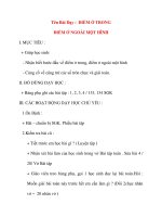 Giáo án lớp 1 môn Toán: Tên Bài Dạy : ĐIỂM Ở TRONG ĐIỂM Ở NGOÀI MỘT HÌNH docx