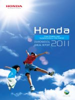 honda the power of dreams honda environmental annual report 2011