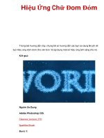 Hiệu Ứng Chữ Đom Đóm pps