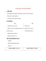 Giáo án lớp 2 môn Mỹ Thuật: Vẽ theo mẫu: VẼ CÁI MŨ (NÓN) pps