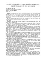 Báo cáo nghiên cứu khoa học: 