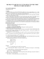 Báo cáo nghiên cứu khoa học: 