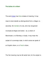 The duties of a citizen pot