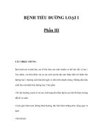 BỆNH TIỂU ĐƯỜNG LOẠI 1 - Phần III potx